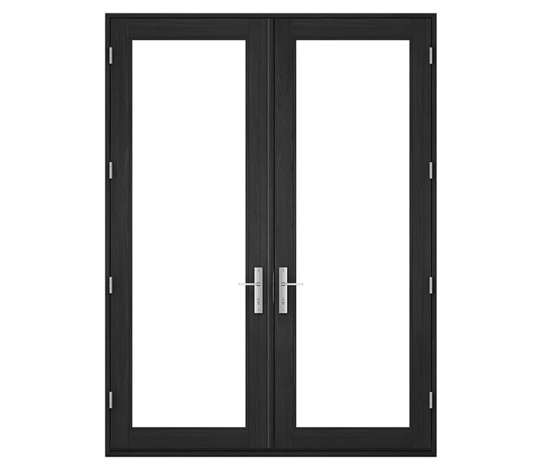 Pella Reserve Contemporary Wood Hinged Patio Door in New York City